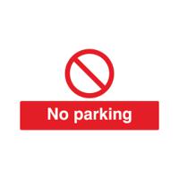 Safety Sign No Parking 300x500mm PVC ML01929R