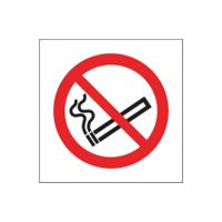 Safety Sign No Smoking Symbol 100x100mm Self-Adhesive (Pack of 5) KP01N/S