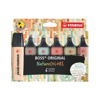 Stabilo Boss Original Highlighter NatureColors Assorted (Pack of 6) 70/6-2-2