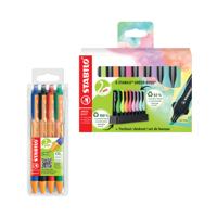 Stabilo Green Boss Highlighter Desk Set Assorted (Pack of 8) + FOC Assorted Pointball Pens