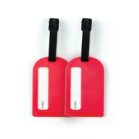 Status Travel Luggage Tags Red (Pack of 2) SLUGGAGETAG2