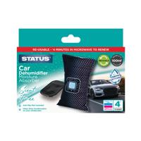 Status Scent Free Reusable Car Dehumidifier Black DEHUMIDCARSF1