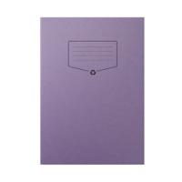 Silvine Recycled Exercise Book Lined with Margin 64 Pages A4 Purple (Pack of 10) EXRE100