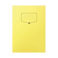 Silvine Recycled Exercise Book Lined with Margin 64 Pages A4 Yellow (Pack of 10) EXRE103