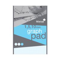 Silvine Graph Pad 110mm 50 Sheets A4 A4GP1510