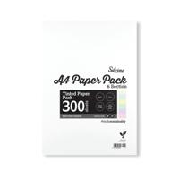 Silvine Tinted Paper SEN/Dyslexia 300 Sheets 6 Colours Plain A4 (Pack of 5) TINA4MIXP
