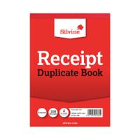 Silvine Duplicate Receipt Book 105x148mm Gummed (12 Pack) 230