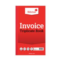 Silvine Triplicate Invoice Book 210x127mm (Pack of 6) 619