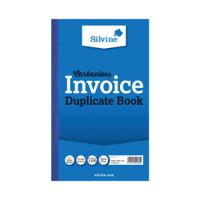 Silvine Carbonless Duplicate Invoice Book 210x127mm (6 Pack) 711-T