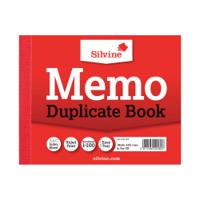 Silvine Duplicate Memo Book 102x127mm (Pack of 12) 603