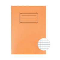 Silvine Exercise Book 5mm Squares A4 Orange (Pack of 10) EX113