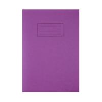 Silvine Exercise Book Tough Shell Feint Ruled With Margin A4 Purple (Pack of 25) EX140