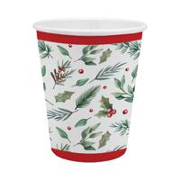 Traditional Christmas Party Paper Cups x6 Pack of 12 X9980B