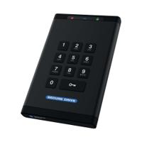 SecureDrive KP Hardware Encrypted External Portable Hard Drive 4TB with Keypad SD-KP-20-BL4000