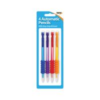 Tiger Automatic Pencils + Eraser Tips x4 Assorted Pack of 12 301663