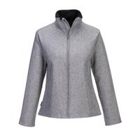 Portwest Womens Print and Promo Softshell 2L L Gry Marl