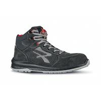 U.Power Alicante Safety S1 Suede Leather Upper Boot 1Pr Black 10.5 UPRI1002610.5