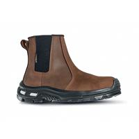 U.Power Cambrian Mid Cut Safety S3 Composite Toe Leather Upper Boot 1Pr Brown 5 UPRL1056405