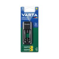 Varta USB Duo Charger AA+AAA + Recharge Batteries 2x AAA 800 mAh 57651201421