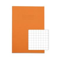 Rhino Exercise Book 80 Page A4 10mm Squares Orange Contract (Pack of 50) VEXV668-268-6