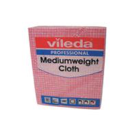 Vileda Medium Weight Cloth Red (10 Pack) 106400