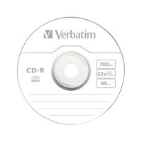 Verbatim CD-R Datalife Non-AZO 80minutes 700MB 52X Non-Printable Spindle (10 Pack) 43437