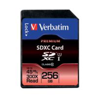 Verbatim Premium SDXC Memory Card Class 10 UHS-I U1 256GB 44026