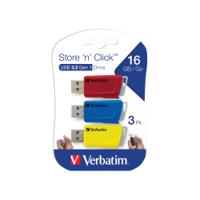 Verbatim Store and Click USB 3.2 16GB (3 Pack) 49306