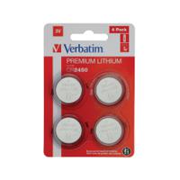 Verbatim CR2450 3V Premium Lithium Battery (Pack of 4) 49535