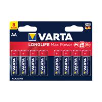 Varta Longlife Max Power AA Battery (8 Pack) 04706101418