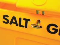 Yellow Lockable Salt and Grit Bin Yellow 200 Litre 317063