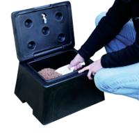 Black Winter Mini Grit Bin With Scoop 383371