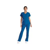 Skechers SK101 Breeze Female Scrub Top Royal Blue Size M SK101/ROYA/M