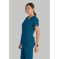 Skechers Breeze Women's Scrub Top Bahama Blue XS SK101/BAHA/XS