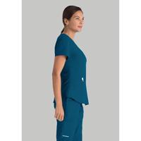 Skechers Breeze Women's Scrub Top Bahama Blue M SK101/BAHA/M