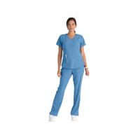 Skechers SK101 Breeze Female Scrub Top Ceil Size XL SK101/CEIL/XL