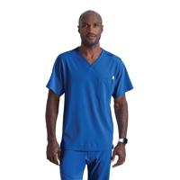 Skechers Unisex V Neck Scrub Top Royal Blue M SK0112/ROYA/M