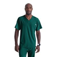 Skechers Unisex V Neck Scrub Top Hunter Green XS SK0112/HUNT/XS