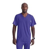 Skechers Unisex V Neck Scrub Top Grape 4XL SK0112/GRAP/4XL