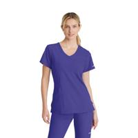 Skechers Female V Neck Scrub Top Grape XS SK102/GRAP/XS