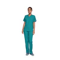 Cherokee Unisex Scrub Top Teal Blue XS CH4700/TEAL/XS