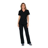 Cherokee WW610 Revolution Mock Wrap Top Black 2XL CHWW610/BLAC/2XL
