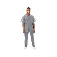 Work in Style PHILZ Male Healthcare Tunic Storm Grey with White Trim Size 40 inch PHILZSTORWHIT40