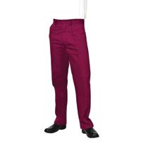 Work in Style MT037 Male Healthcare Trouser Maroon Size 34 in MT037/MARO/34