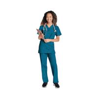 Cherokee WW530C Unisex Scrub Set Top and Trouser Caribbean Blue Size XS WW530C/CARI/XS