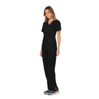 Cherokee Revolution Mock Wrap Top Black 2XS CHWW610/BLAC/XXS