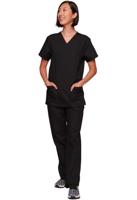 Cherokee Originals Unisex Medical Scrub Set - Comfortable, Practical Healthcare Uniform Black 4XL