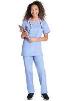 Cherokee Originals Unisex Medical Scrub Set - Comfortable, Practical Healthcare Uniform Ceil Blue 4X