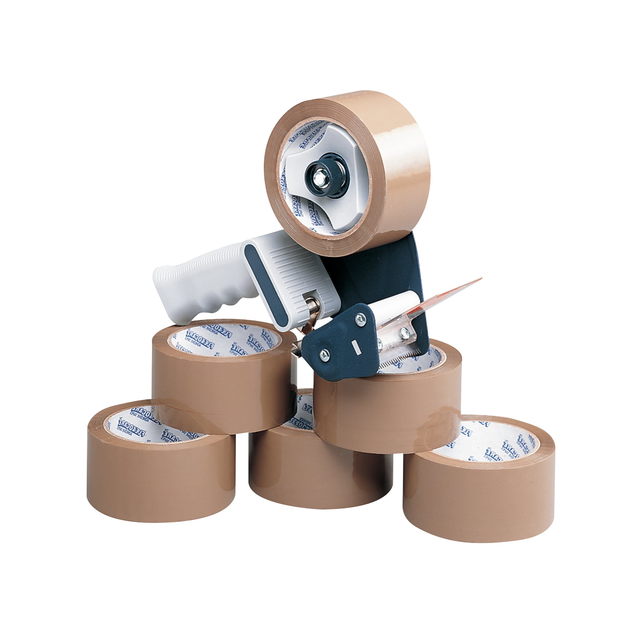 Tape Dispenser with 6 Rolls PP Tape 50mmx66m Pack of 6 9761BDP01