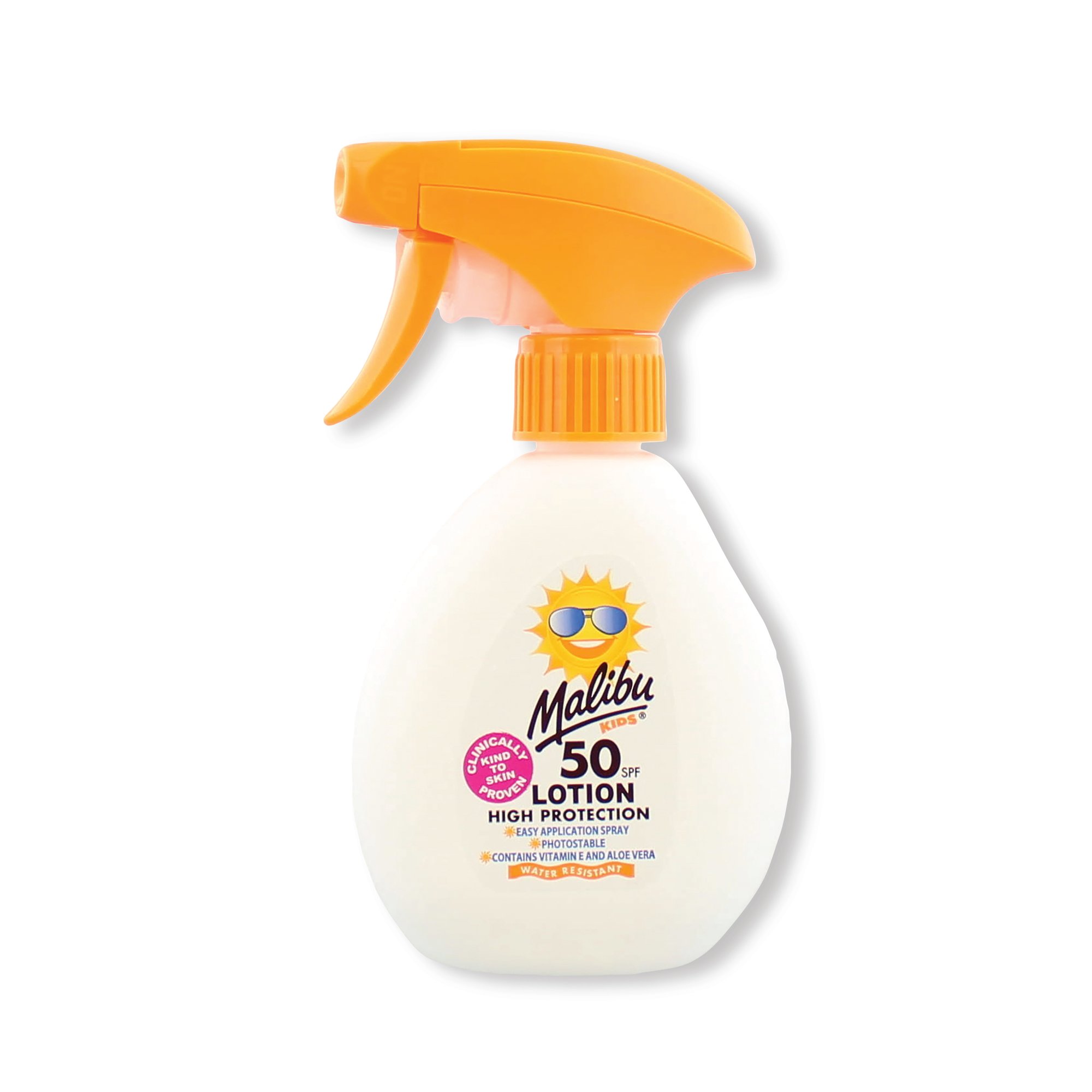 Malibu SPF 50 Kids Sun Lotion Trigger Spray 300ml SUMAL235